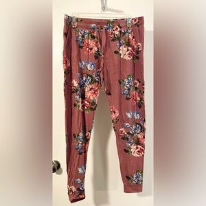 Latched Mama Floral Joggers - L